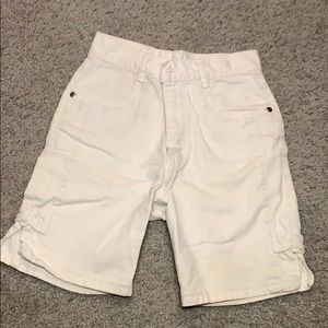 Girls white jean shorts